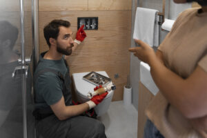 Assessing the bathroom condition for remodeling