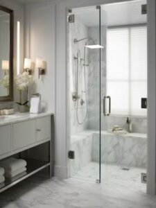 Roll-in shower remodel