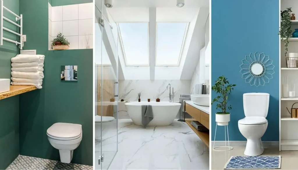 popular tiny bathroom color schemes
